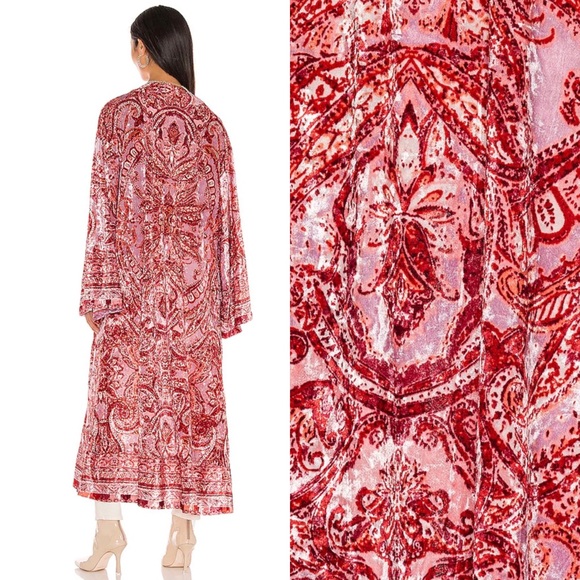 NWT Free People Enchanted Robe Maxi Velvet Small - Picture 8 of 8